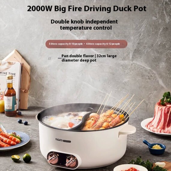 C15-It's ! It's only $5.99 for new customers, and it's free shipping to your home! !All-in-one electric hot pot~~