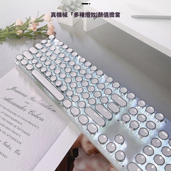 C22-【New Customers Only Price $6.99】Pioneer Steampunk Mechanical Keyboard!