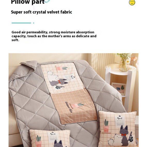 C5-It's ! It's only 1 cent for new customers, and it's free shipping to your home! !Dual purpose pillow quilt