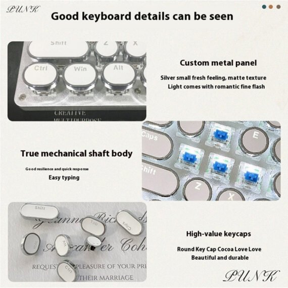 C22-【New Customers Only Price $6.99】Pioneer Steampunk Mechanical Keyboard!