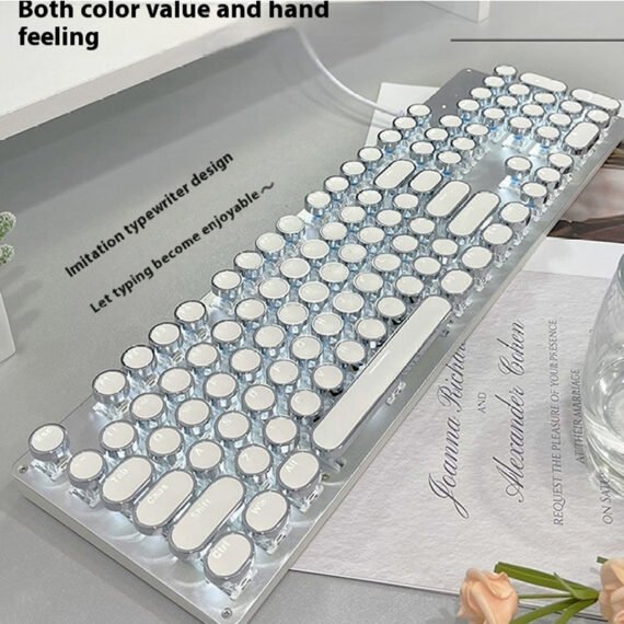 C22-【New Customers Only Price $6.99】Pioneer Steampunk Mechanical Keyboard!